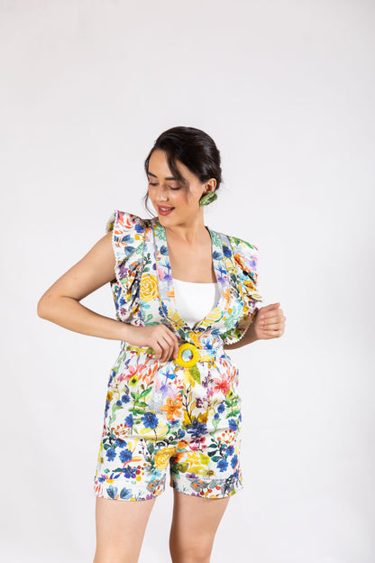 Multicolor Bliss V-Neck Jumpsuit